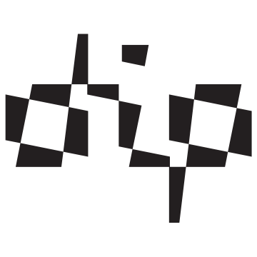 typographic composition with the letters dip 